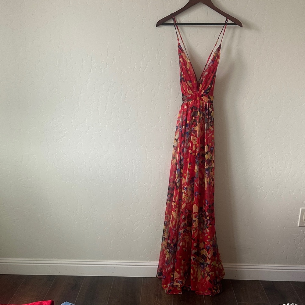 Multi colored maxi dress